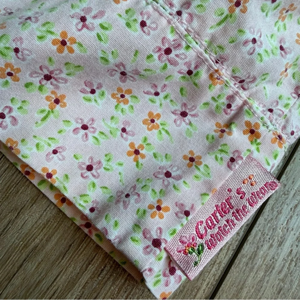 Carter’s Vintage Baby Girl Two- Piece Outfit Bloomers 24 Months Pink Floral